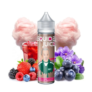 🍭 E-liquide Squid Juice 2 – barbe à papa, violette, myrtille & grenadine – 50 ml sans nicotine