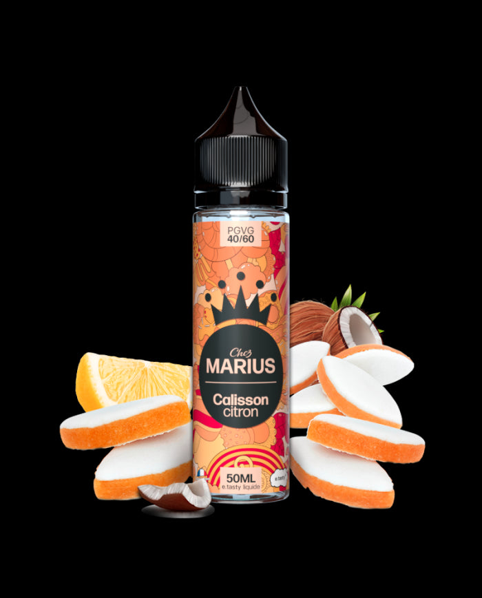 Calisson Citron 50ml Chez Marius chez Vapo'Chill Nicotine 0mg