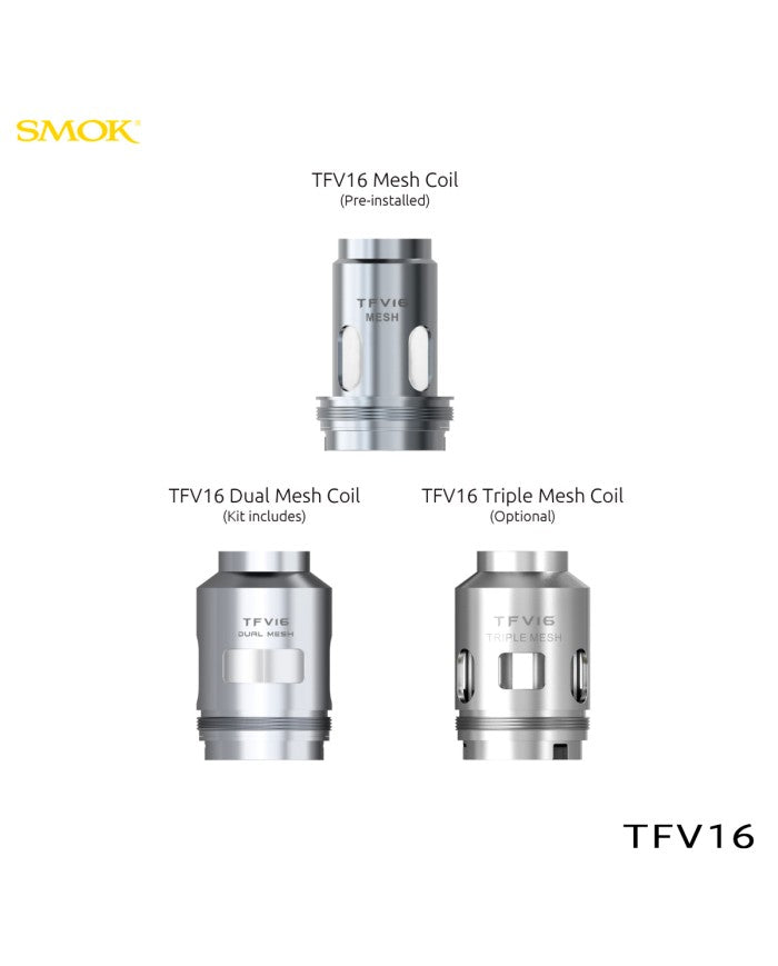 Résistances TFV16 (x3) Smok chez Vapo'Chill Résistance Triple Mesh 0.15ohm