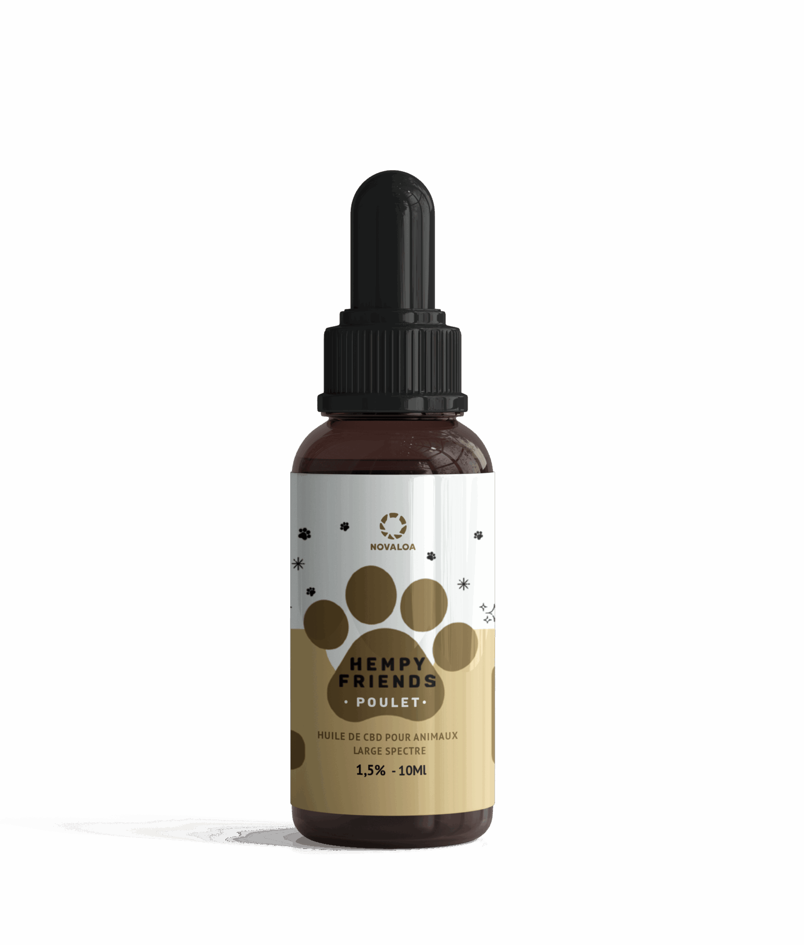 Huile CBD pour animaux Boeuf 1.5% HempyFriends