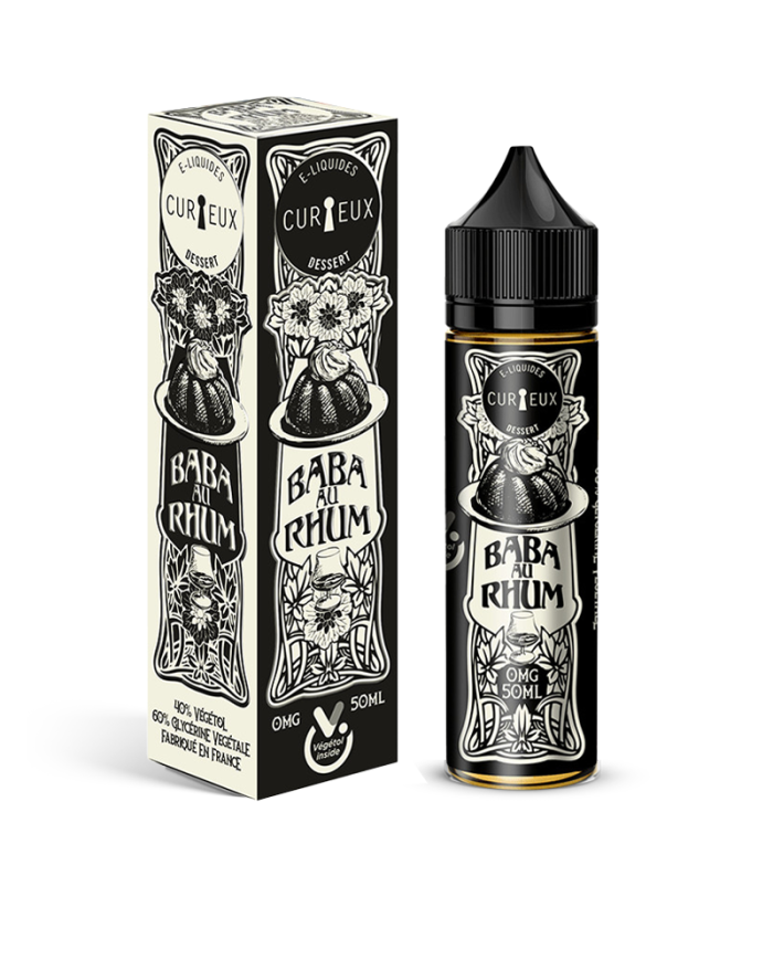 Baba Au Rhum 50ml Curieux chez Vapo'Chill Nicotine 0mg