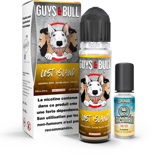 Lost Island 50ml Guys & Bull chez Vapo'Chill Nicotine 3mg