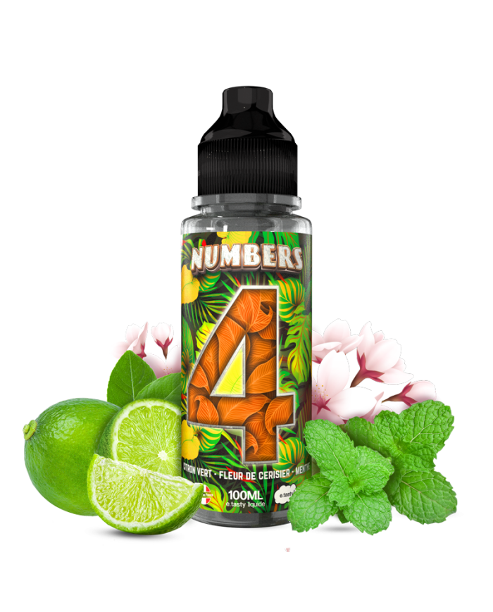 Numbers Quatre 100ml E.Tasty chez Vapo'Chill Nicotine 0mg