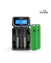 Pack Chargeur Rapide X2 + 2 Accus 18650