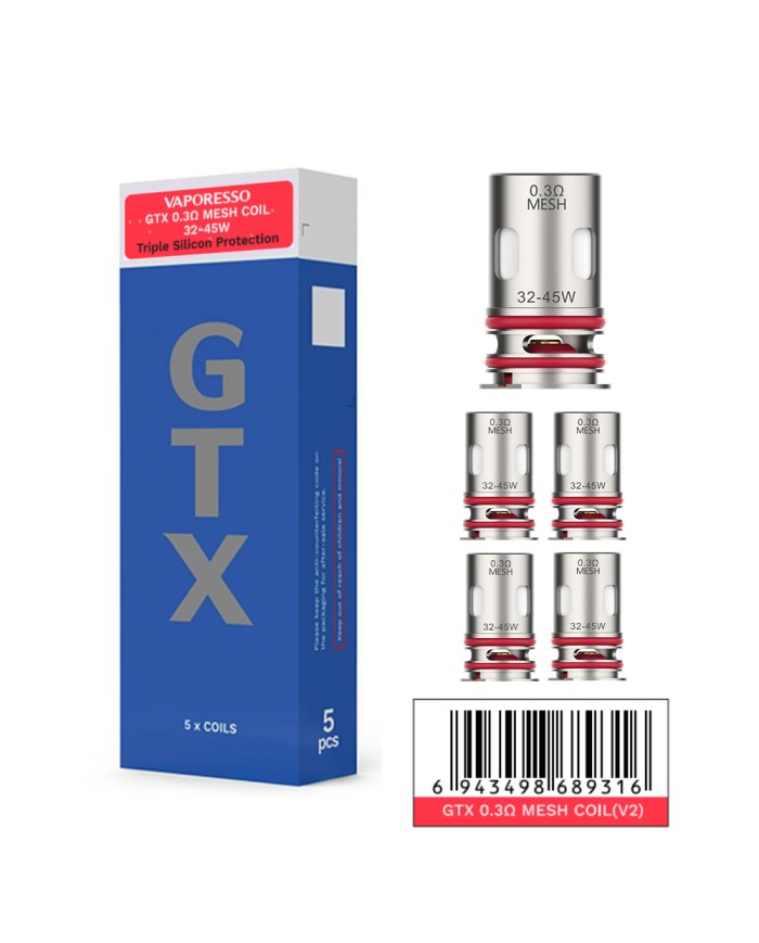 Résistances GTX (x5) Vaporesso